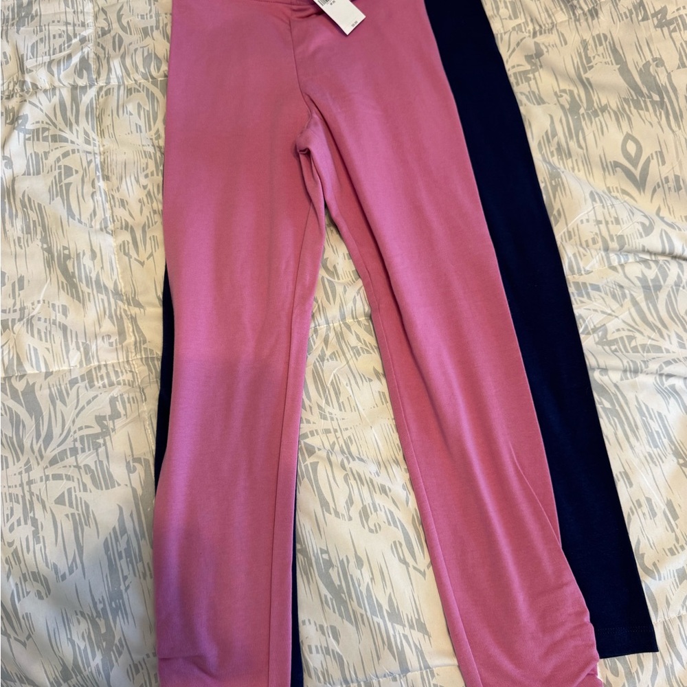 Old Navy. Kids Stretch Jersey Leggings - Pink and black